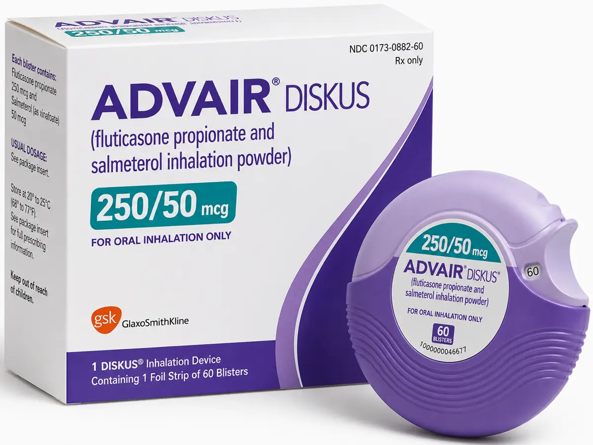 Advair Disqus (Fluticasone + Salmétérol)