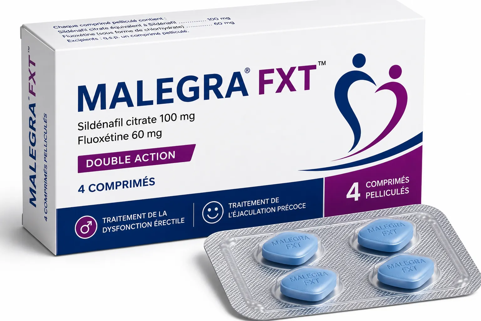 Malegra FXT (Sildénafil + Fluoxétine)